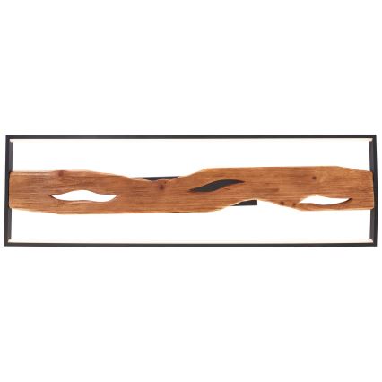 Brilliant - Plafón LED regulable CHAUMONT LED/48W/230V madera de caucho - FSC certificado