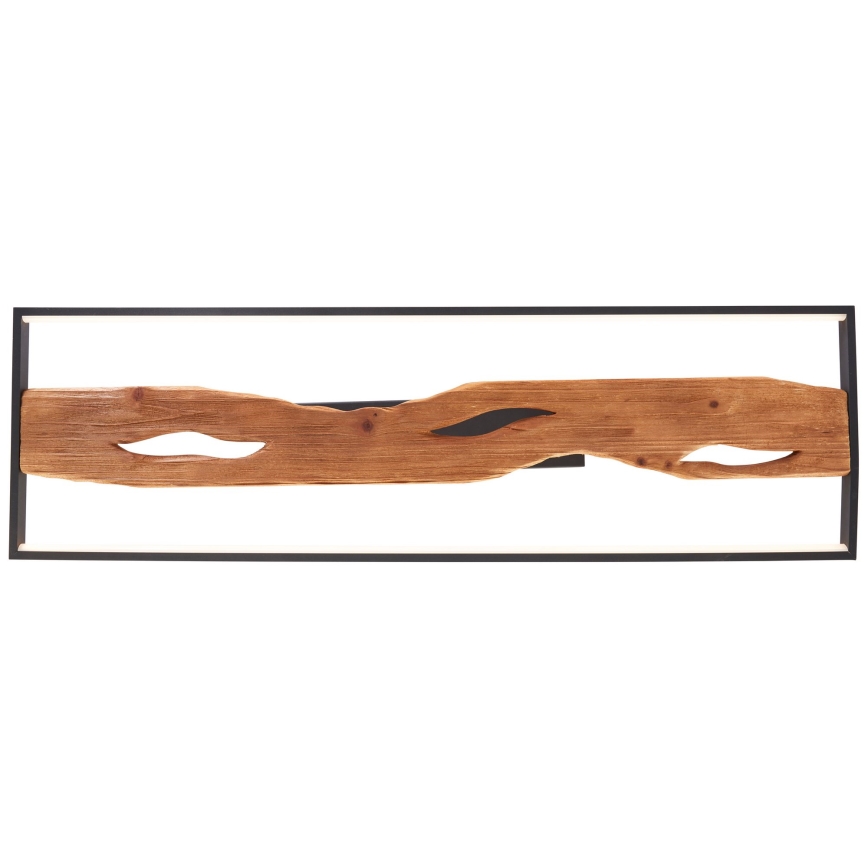 Brilliant - Plafón LED regulable CHAUMONT LED/48W/230V madera de caucho - FSC certificado