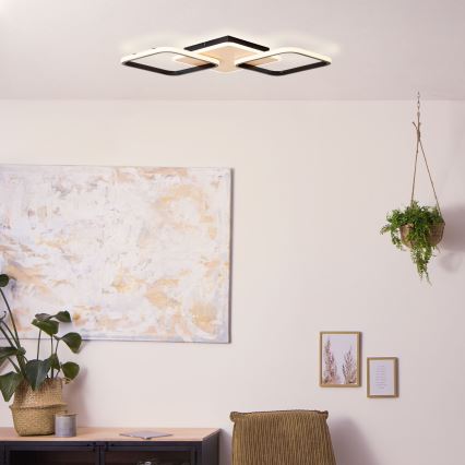 Brilliant - Plafón LED regulable DENNET LED/40W/230V 3000K 62x62 cm
