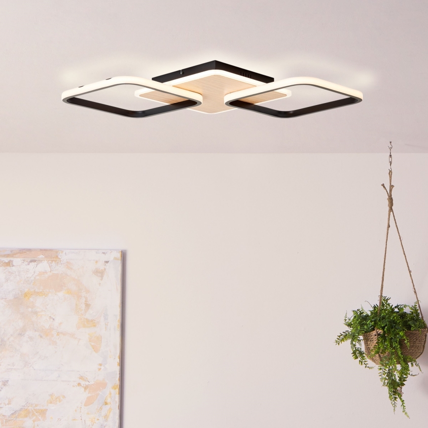 Brilliant - Plafón LED regulable DENNET LED/40W/230V 3000K 62x62 cm