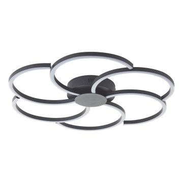 Brilliant - Plafón LED regulable FICO LED/32W/230V 3000-6500K diá. 65 cm negro + control remoto