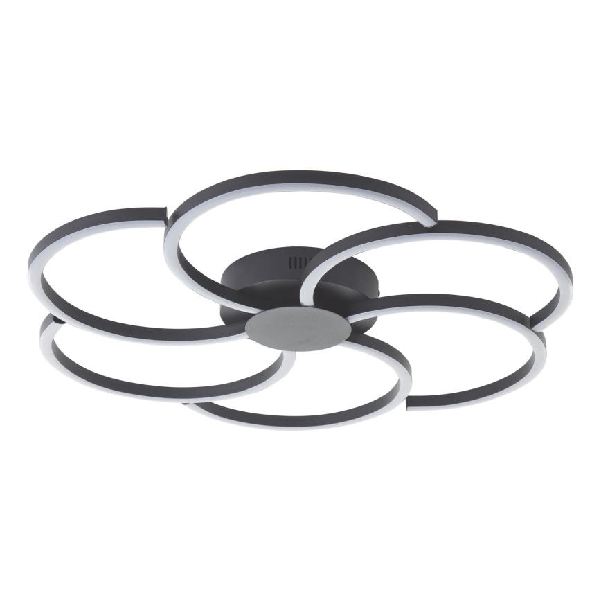 Brilliant - Plafón LED regulable FICO LED/32W/230V 3000-6500K diá. 65 cm negro + control remoto