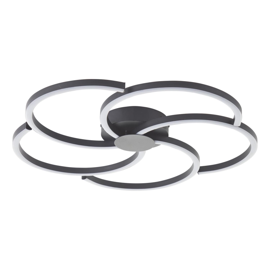 Brilliant - Plafón LED regulable FICO LED/32W/230V diá. 57 cm negro