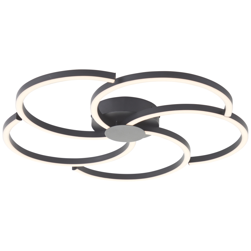 Brilliant - Plafón LED regulable FICO LED/32W/230V diá. 57 cm negro