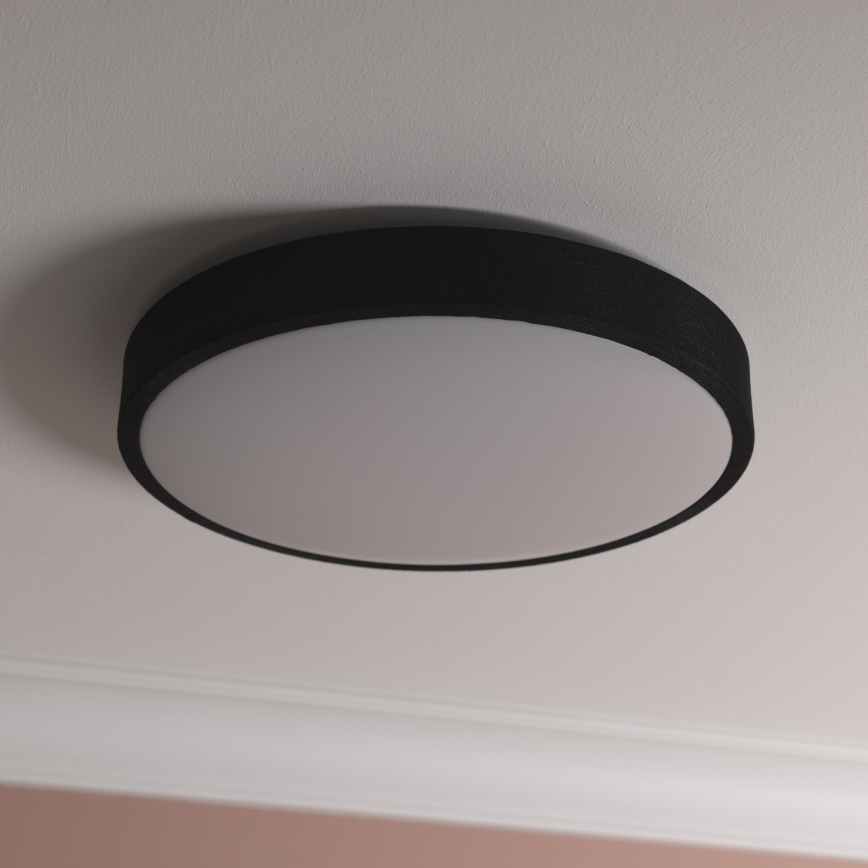 Brilliant - Plafón LED regulable FILIZ LED/24W/230V diá. 38,5 cm negro