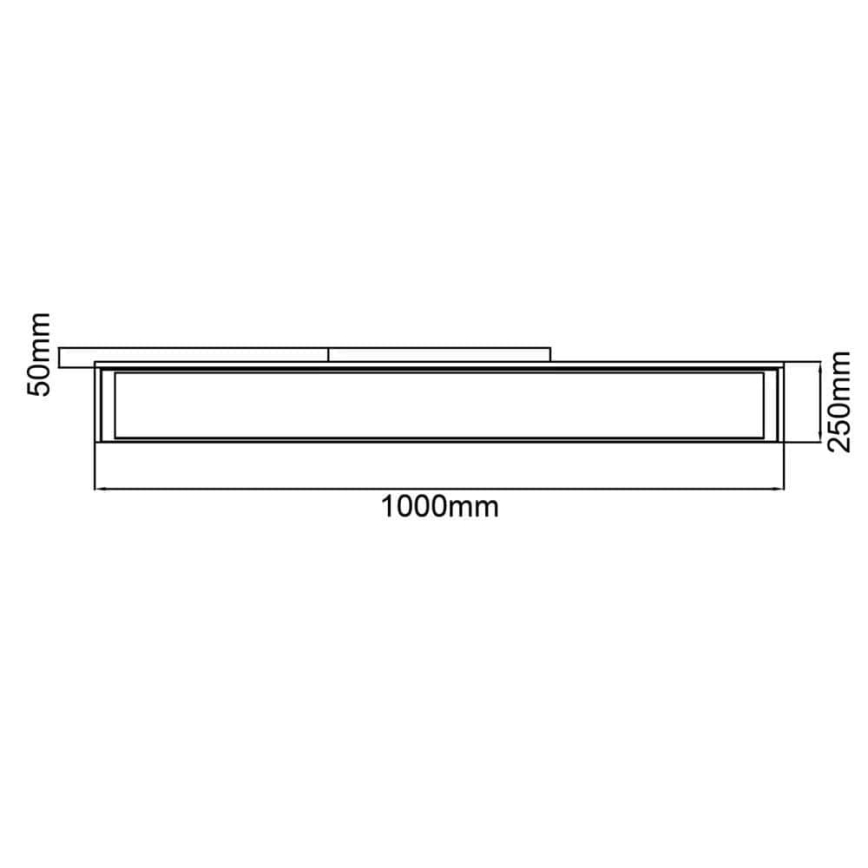 Brilliant - Plafón LED regulable FLAT LED/32W/230V 2700-6500K + control remoto