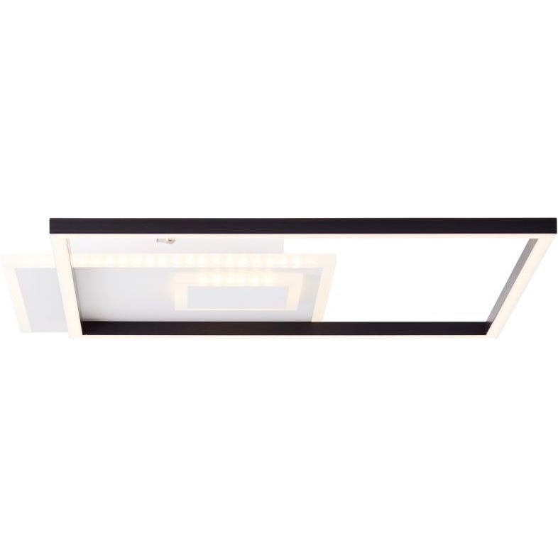 Brilliant - Plafón LED regulable IORGO LED/40W/230V 3000K 43,5x43,5 cm blanco/negro