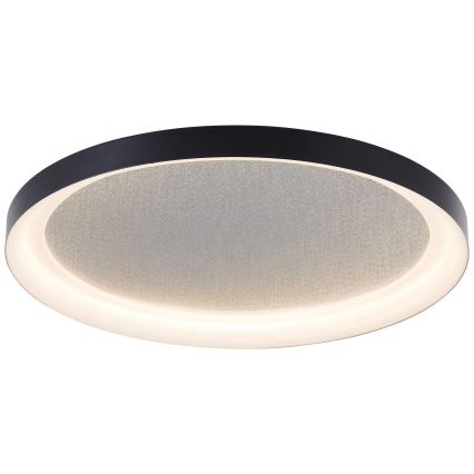 Brilliant - Plafón LED regulable QUITO LED/30W/230V 3000K diá. 42 cm negro