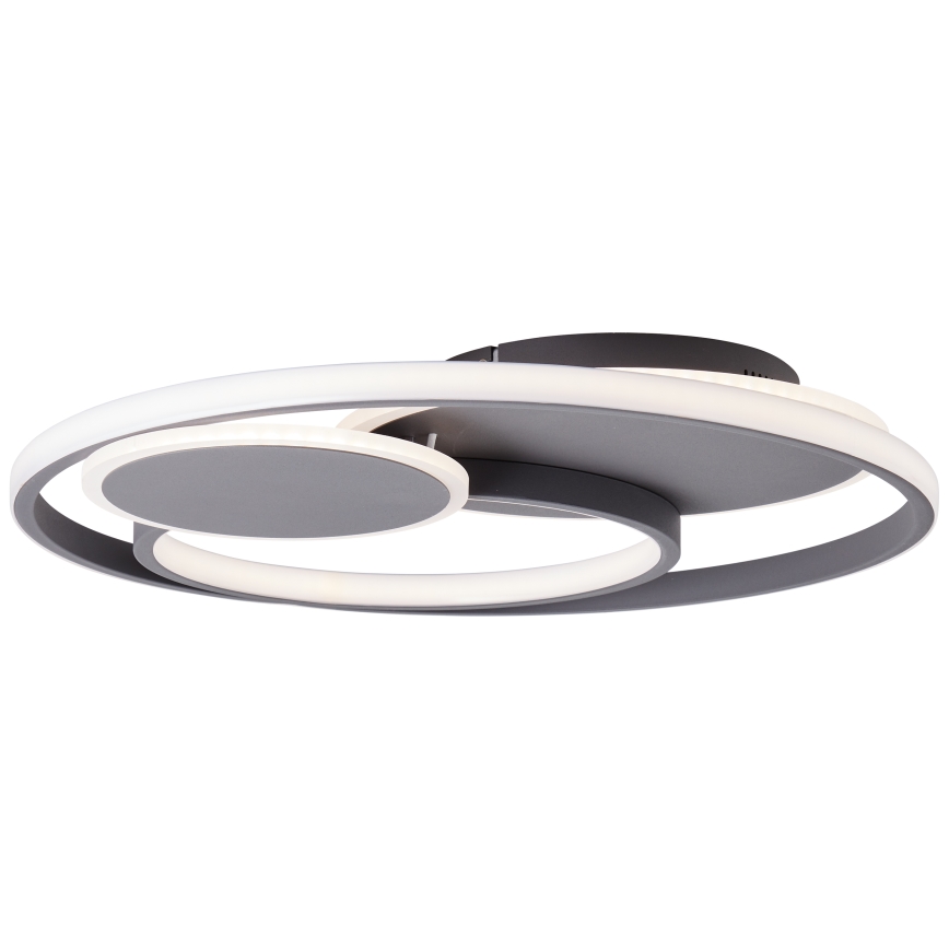 Brilliant - Plafón LED regulable RUNDA LED/50W/230V 3000-6500K negro + control remoto