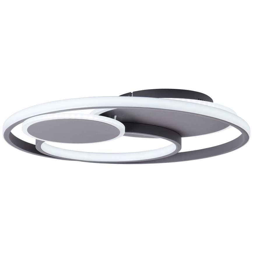 Brilliant - Plafón LED regulable RUNDA LED/50W/230V 3000-6500K negro + control remoto