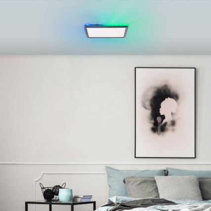 Brilliant - Plafón LED RGBW regulable SALTERY LED/20W/230V 3000-6500 + control remoto