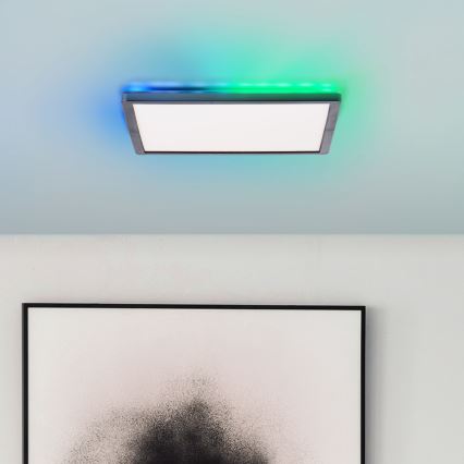 Brilliant - Plafón LED RGBW regulable SALTERY LED/20W/230V 3000-6500 + control remoto