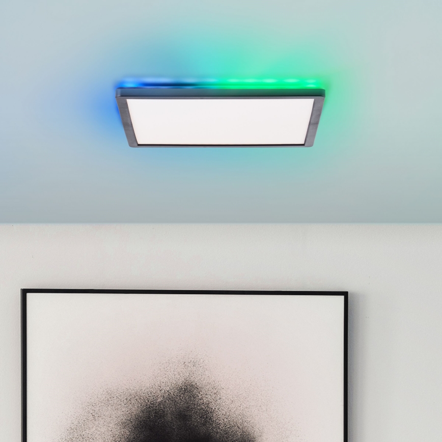Brilliant - Plafón LED RGBW regulable SALTERY LED/20W/230V 3000-6500 + control remoto