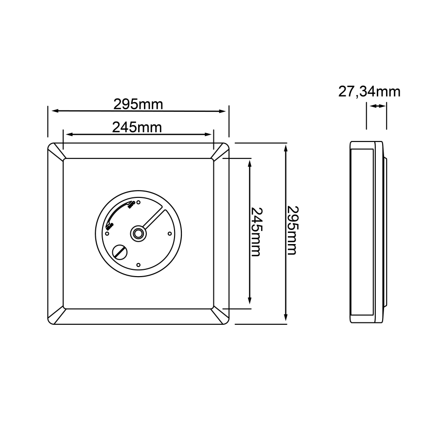 Brilliant - Plafón LED RGBW regulable SALTERY LED/20W/230V 3000-6500 + control remoto