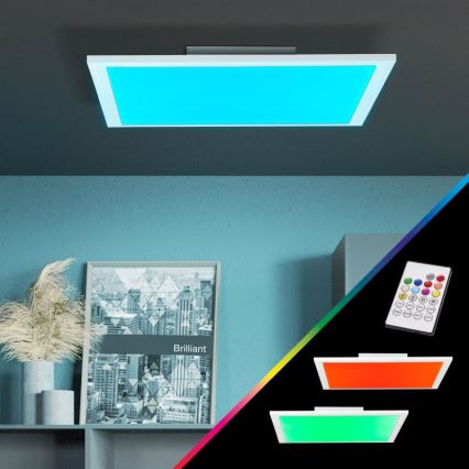 Brilliant - Plafón LED RGBW regulable ABIE LED/24W/230V 2700-6500K + control remoto