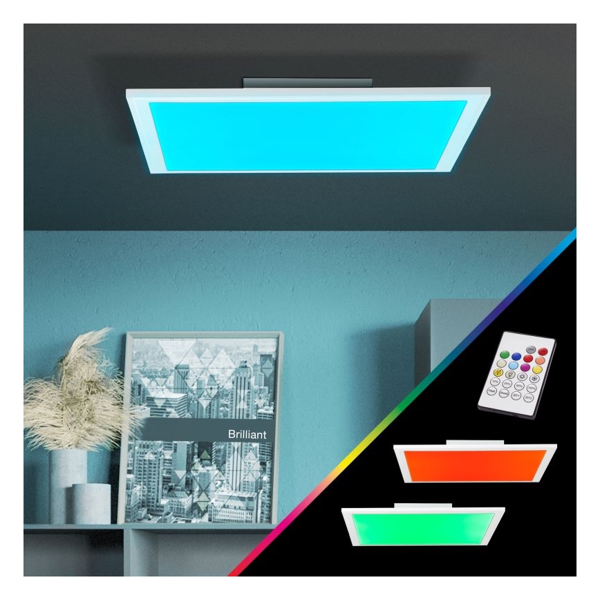 Brilliant - Plafón LED RGBW regulable ABIE LED/24W/230V 2700-6500K + control remoto