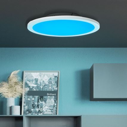 Brilliant - Plafón LED RGBW regulable ABIE LED/24W/230V 2700-6500K + control remoto