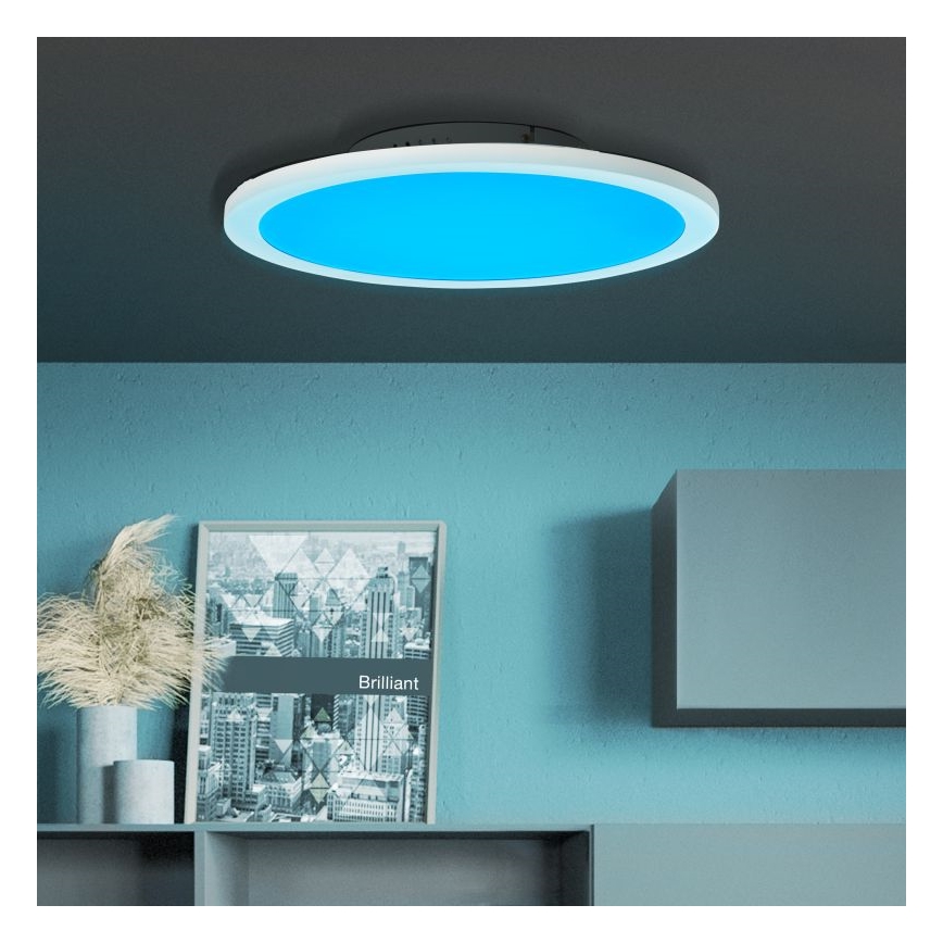 Brilliant - Plafón LED RGBW regulable ABIE LED/24W/230V 2700-6500K + control remoto