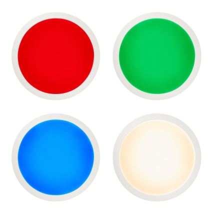 Brilliant - Plafón LED RGBW regulable ABIE LED/24W/230V 2700-6500K + control remoto
