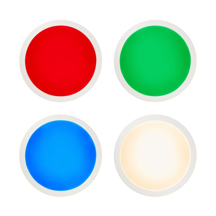 Brilliant - Plafón LED RGBW regulable ABIE LED/24W/230V 2700-6500K + control remoto