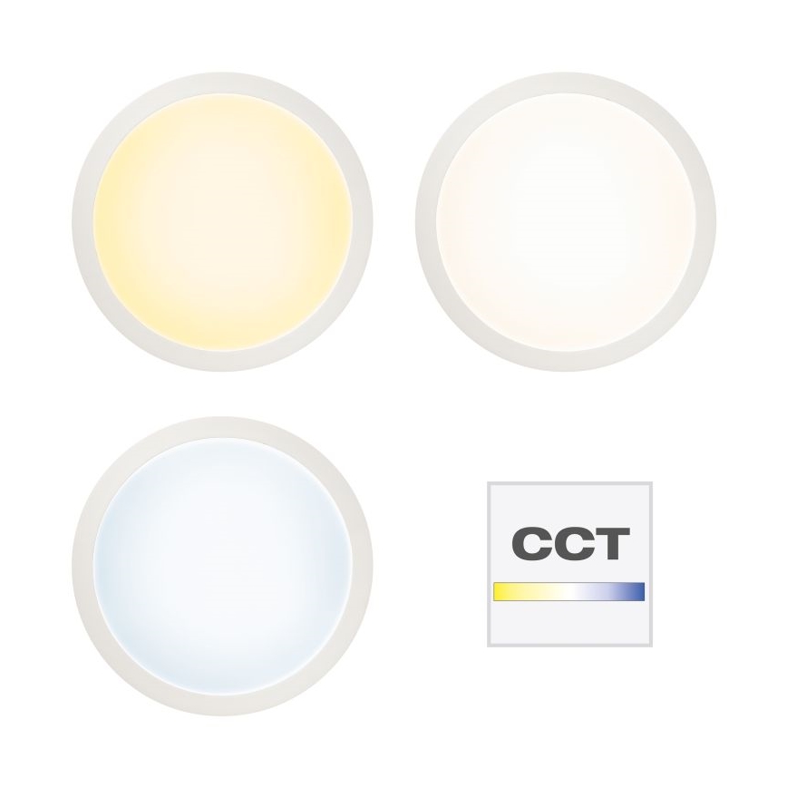 Brilliant - Plafón LED RGBW regulable ABIE LED/24W/230V 2700-6500K + control remoto