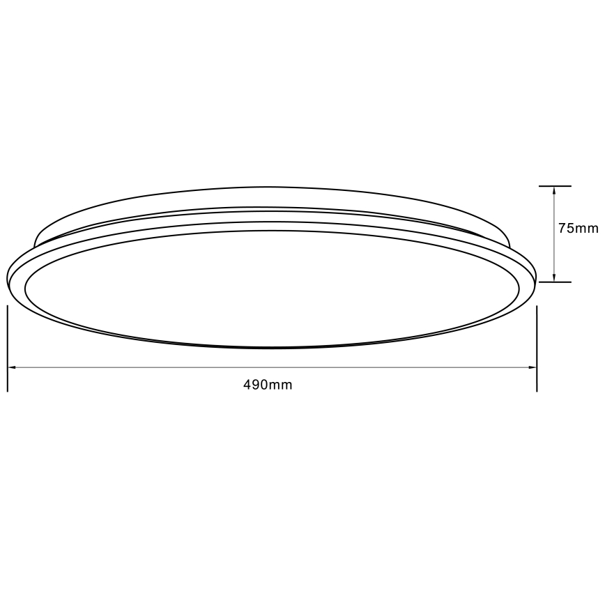 Brilliant - Plafón LED RGBW regulable HEIDA LED/30W/230V 3000-6500K + control remoto