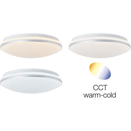 Brilliant - Plafón LED RGBW regulable MIDWAY LED/14W/230V 3100-6500K Wi-Fi Tuya + control remoto