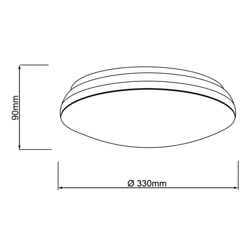 Brilliant - Plafón LED RGBW regulable MIDWAY LED/14W/230V 3100-6500K Wi-Fi Tuya + control remoto