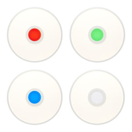 Brilliant - Plafón LED RGBW regulable ODELLA LED/24W/230V 2700-6500K + control remoto