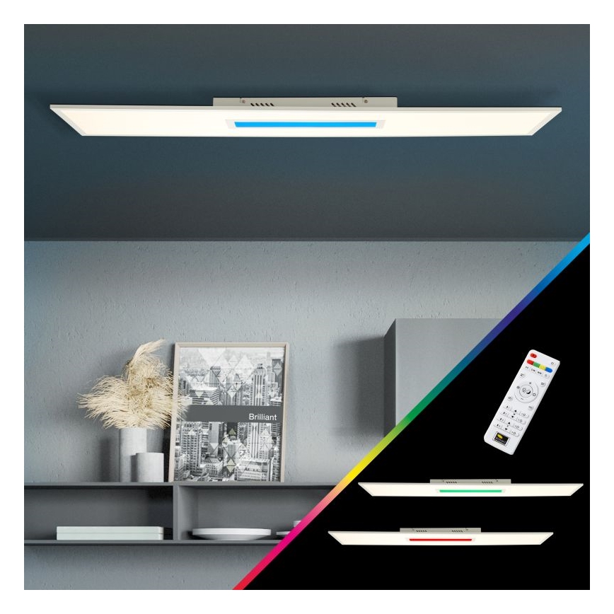 Brilliant - Plafón LED RGBW regulable ODELLA LED/37W/230V 2700-6500K + control remoto