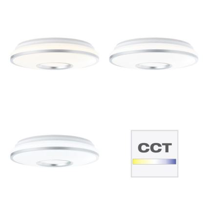 Brilliant - Plafón LED RGBW regulable VISITATION LED/24W/230V 3000-6500K + control remoto