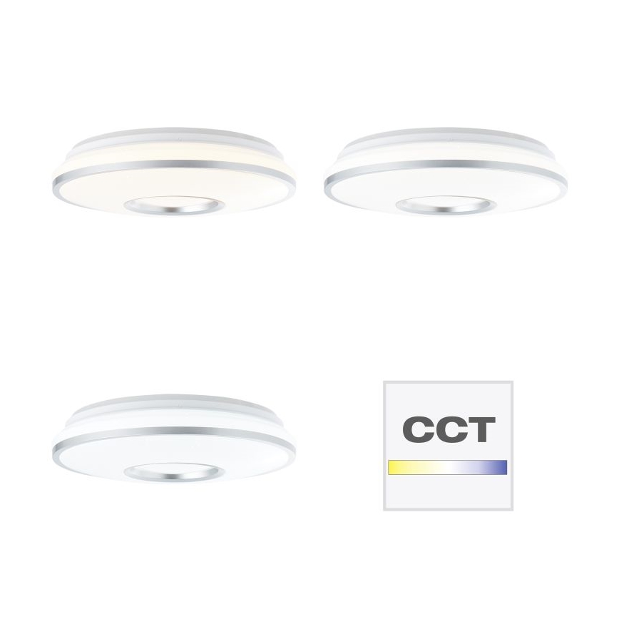 Brilliant - Plafón LED RGBW regulable VISITATION LED/24W/230V 3000-6500K + control remoto