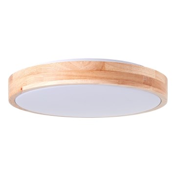 Brilliant - Plafón LED SLIMLINE LED/14W/230V 3000/4000K madera de caucho - FSC Certificado