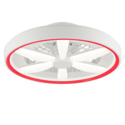 Brilliant - LED RGBW Ventilador de techo regulable con luz GAIANO LED/48W/230V 2700-6500K blanco + control remoto