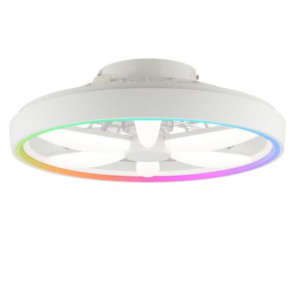 Brilliant - LED RGBW Ventilador de techo regulable con luz GAIANO LED/48W/230V 2700-6500K blanco + control remoto
