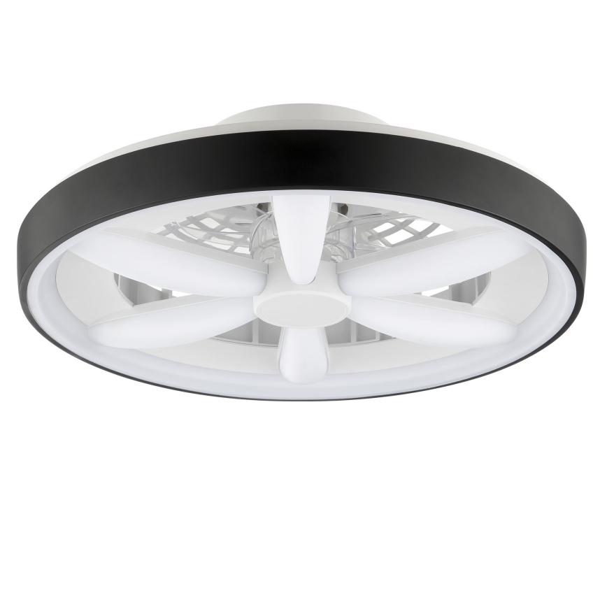 Brilliant - LED RGBW Ventilador de techo regulable con luz GAIANO LED/48W/230V 2700-6500K negro + control remoto
