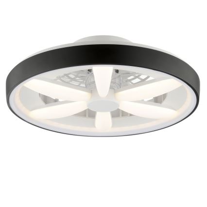 Brilliant - LED RGBW Ventilador de techo regulable con luz GAIANO LED/48W/230V 2700-6500K negro + control remoto