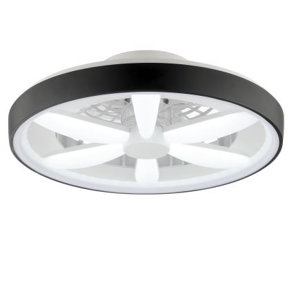 Brilliant - LED RGBW Ventilador de techo regulable con luz GAIANO LED/48W/230V 2700-6500K negro + control remoto