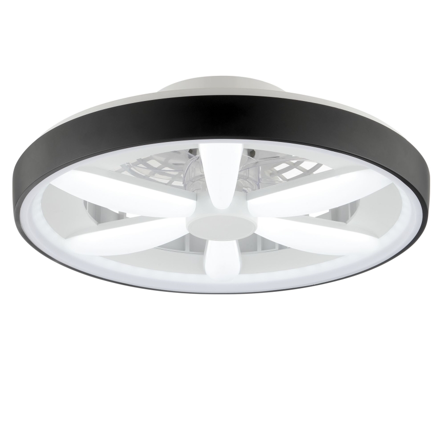 Brilliant - LED RGBW Ventilador de techo regulable con luz GAIANO LED/48W/230V 2700-6500K negro + control remoto