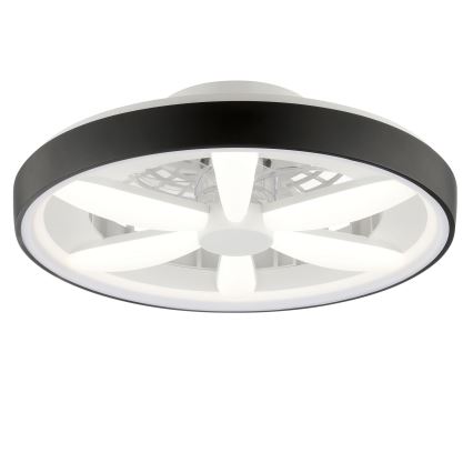 Brilliant - LED RGBW Ventilador de techo regulable con luz GAIANO LED/48W/230V 2700-6500K negro + control remoto