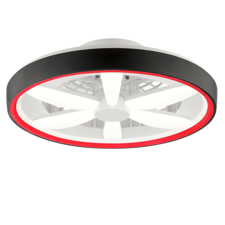 Brilliant - LED RGBW Ventilador de techo regulable con luz GAIANO LED/48W/230V 2700-6500K negro + control remoto