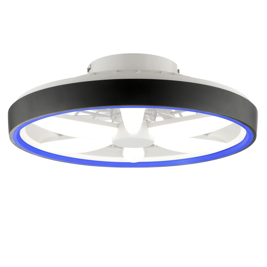 Brilliant - LED RGBW Ventilador de techo regulable con luz GAIANO LED/48W/230V 2700-6500K negro + control remoto