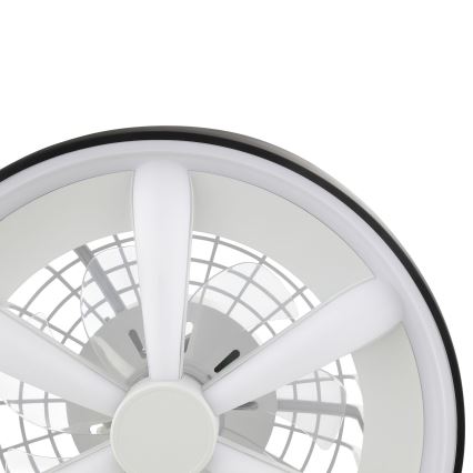 Brilliant - LED RGBW Ventilador de techo regulable con luz GAIANO LED/48W/230V 2700-6500K negro + control remoto
