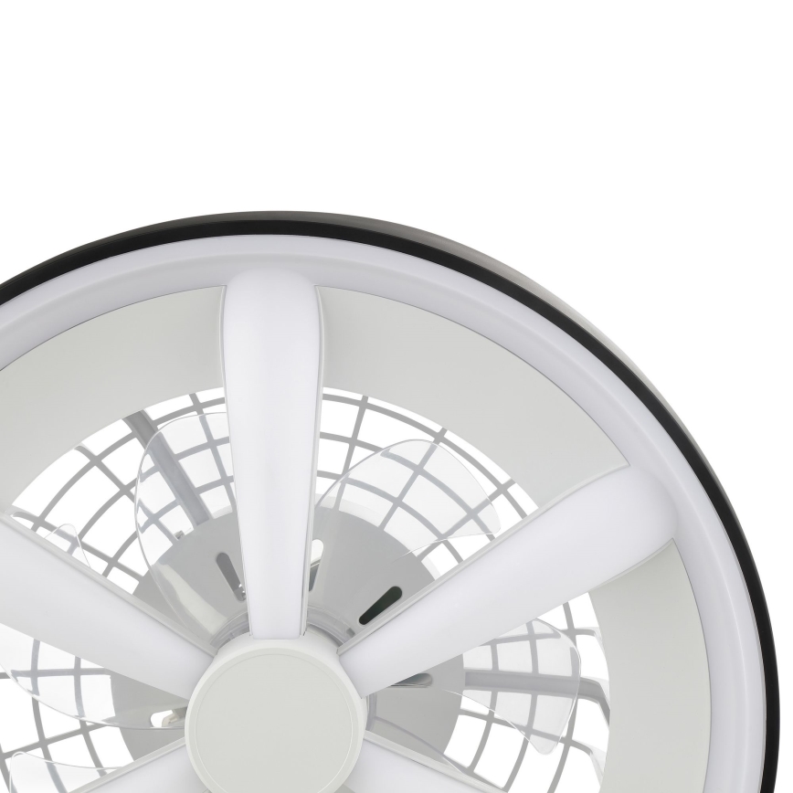 Brilliant - LED RGBW Ventilador de techo regulable con luz GAIANO LED/48W/230V 2700-6500K negro + control remoto