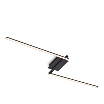 Brilo 3500-015 - Lámpara de techo LED STAFF 2xLED/6W/230V negro