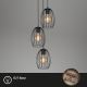 Brilo 4040-035 - Lámpara colgante WAKTU VINTAGE 3xE27/60W/230V árbol de caucho