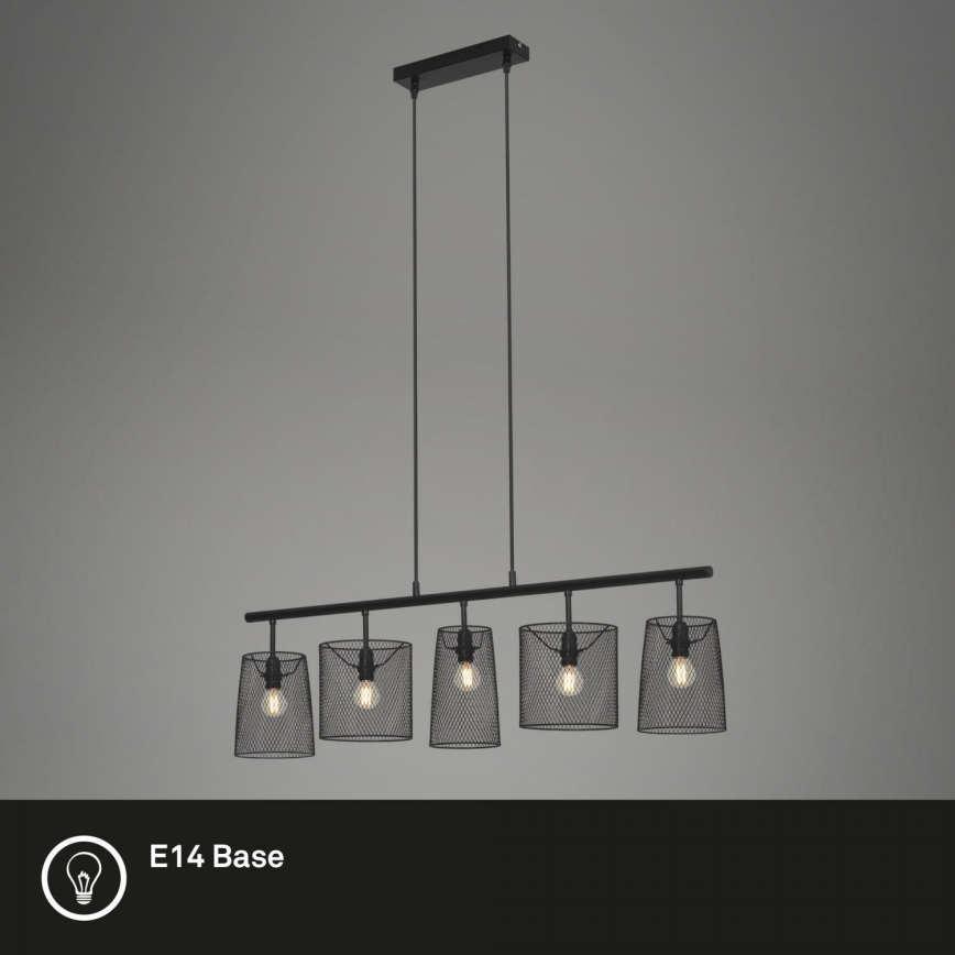 Brilo 4076-055 - Lámpara colgante RETRO 5xE14/40W/230V