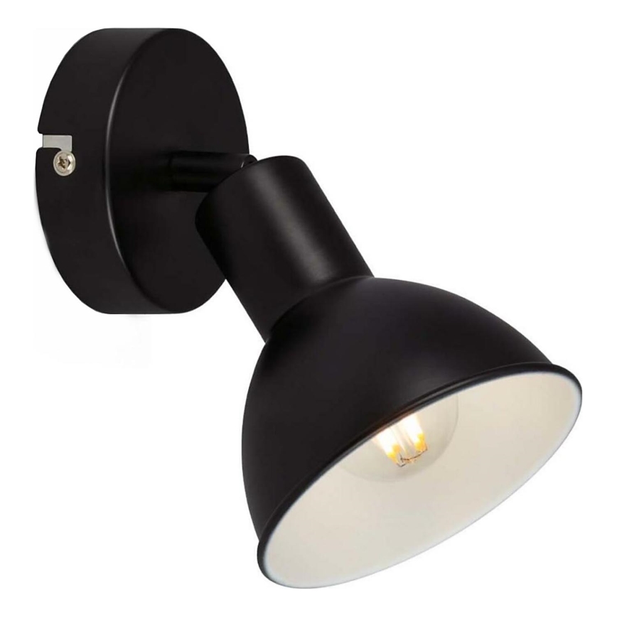 Brilo - Foco de pared RETRO 1xE14/25W/230V negro