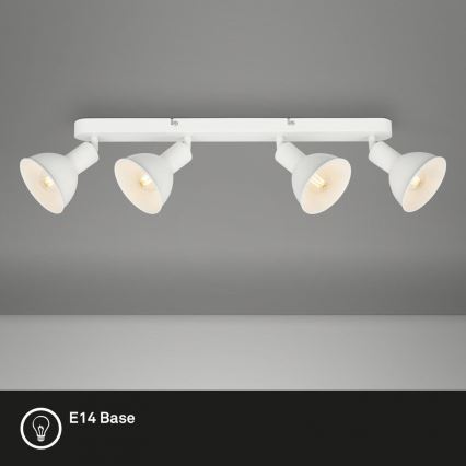 Brilo - Foco RETRO 4xE14/25W/230V blanco