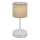 Brilo - Lámpara de mesa LED exterior recargable y regulable LOLE LED/3W/5V 2000mAh IP44 plata/beige
